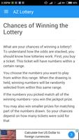Arizona Lottery App Tips captura de pantalla 3