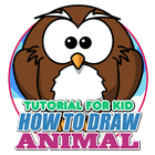 How To Draw Animals Tutorial أيقونة