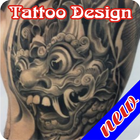 Diseño de tatuaje 3D icono