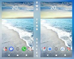 Cool Waves Theme For Xperia постер