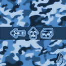 Camouflage Blue Xperien Theme APK