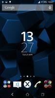 Theme Xperien Cubes Blue постер