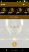 Alien Gold Xperien Theme скриншот 1