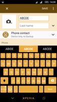 Alien Gold Xperien Theme скриншот 2