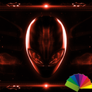 Alien Red Xperien Theme APK