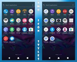 Delight Blue XZ Theme Xperia تصوير الشاشة 3