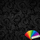 Floral Black Xperien Theme APK