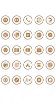 Brown On White Icons By Arjun Arora Affiche