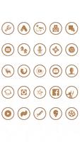 Brown On White Icons By Arjun Arora تصوير الشاشة 1