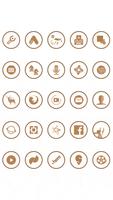 Brown On White Icons By Arjun Arora capture d'écran 1