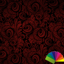 Floral Red Xperien Theme APK