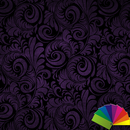 Floral Violet Xperien Theme APK