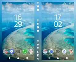 Xperia Theme Oceanic Blue poster