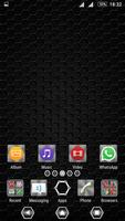Metallic Texture Dark XZ Theme постер