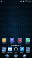 Metallic Texture Blue XZ Theme постер