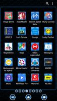Metallic Texture Blue XZ Theme скриншот 2