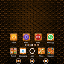 Metallic Texture Orange Theme APK