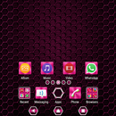 Metallic Texture Pink XZ Theme APK