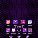 Metallic Texture Purple Theme APK