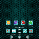 Metallic Texture Teal XZ Theme APK