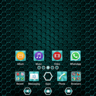 Metallic Texture Teal XZ Theme icône