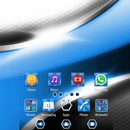 Metallic Steel Cyan XZ Theme APK