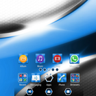 Metallic Steel Cyan XZ Theme иконка