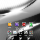 Metallic Steel Gray XZ Theme APK
