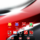 Metallic Steel Red XZ Theme APK