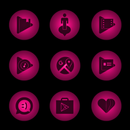 Radial Glow Pink Icons APK