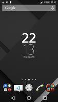 XZ White On Black Theme постер