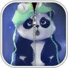 Panda Zipper Lock Screen icon