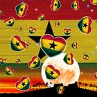 Ghana Flag ไอคอน