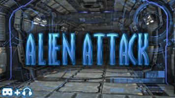 Alien Attack VR - Cardboard الملصق