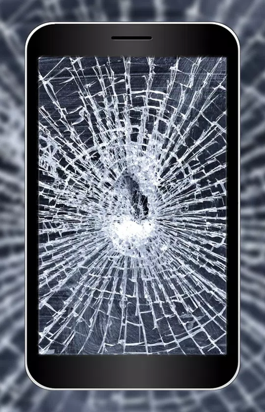 Broken Mobile Screen 3d Wallpaper