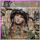 Army girl 4K Keyboard أيقونة