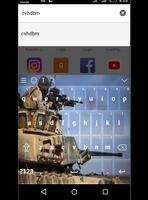 Army girl 4K Keyboard capture d'écran 3