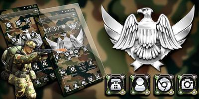 برنامه‌نما Army Military Force Theme عکس از صفحه