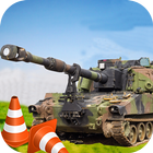 avançar militares tanque estacionamento: 3D tanque ícone
