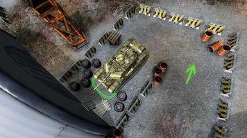 avançar militares tanque estacionamento: 3D tanque imagem de tela 1