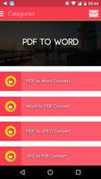 PDF to Word Converter Affiche