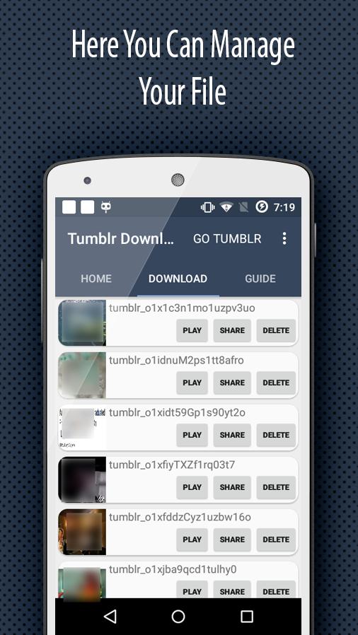 Tumblr video indir android