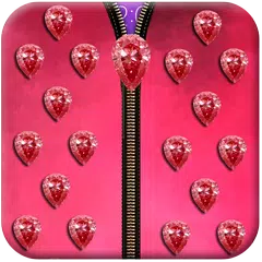 Diamond Zipper Lock Screen APK download