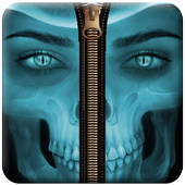 Skull Zipper Lock Screen icon