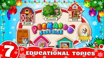 Peekaboo! Baby Smart Games for Kids! Learn animals پوسٹر