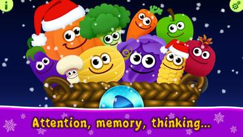 FunnyFood Christmas Games for Toddlers 3 years ol الملصق