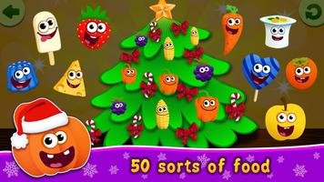 برنامه‌نما FunnyFood Christmas Games for Toddlers 3 years ol عکس از صفحه