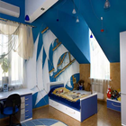 Child's Bed Room Design Zeichen