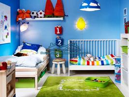 Child's Bed Room Design Plakat