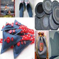 Creative Recycled Jeans Ideas Plakat